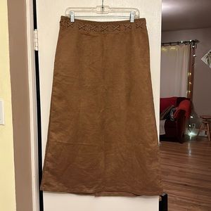 Women’s Vintage Lee Faux Suede Skirt EUC